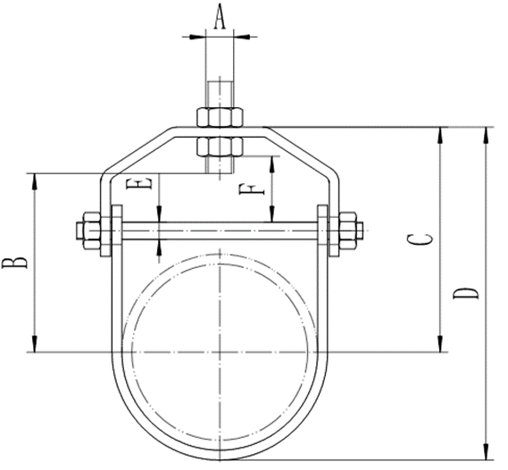 Adjustable AWWA Ductile Clevis Hanger