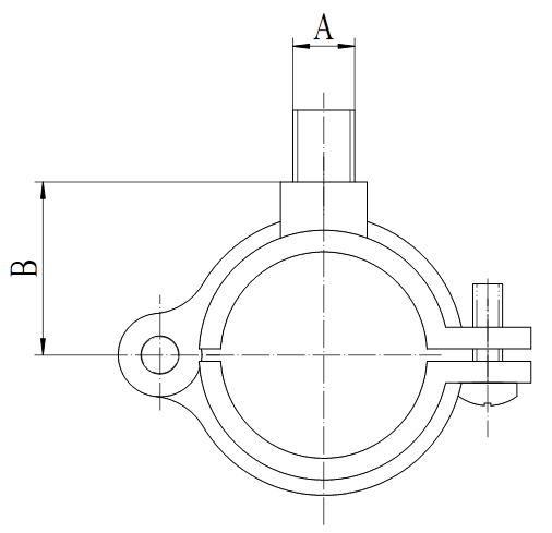 Copper Epoxy/Plated Split Ring Hanger Hinged