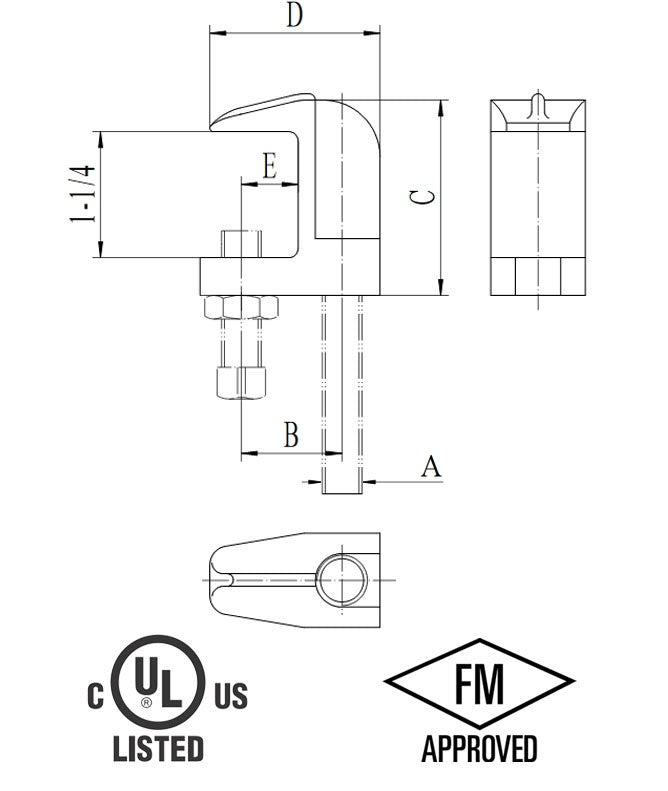 Small Mouth Beam Clamp